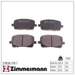 ZIMMERMANN Piduriklotsi komplekt,  ketaspidur 23836.170.1