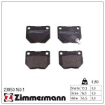 ZIMMERMANN Piduriklotsi komplekt,  ketaspidur 23850.160.1