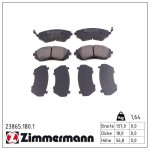 ZIMMERMANN Piduriklotsi komplekt,  ketaspidur 23865.180.1