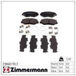 ZIMMERMANN Piduriklotsi komplekt,  ketaspidur 23868.170.2
