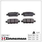 ZIMMERMANN Piduriklotsi komplekt,  ketaspidur 23871.138.1