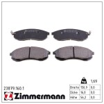 ZIMMERMANN Piduriklotsi komplekt,  ketaspidur 23879.160.1