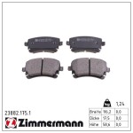 ZIMMERMANN Piduriklotsi komplekt,  ketaspidur 23882.175.1