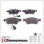 ZIMMERMANN Piduriklotsi komplekt,  ketaspidur 23885.205.2