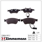 ZIMMERMANN Piduriklotsi komplekt,  ketaspidur 23896.205.2