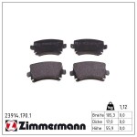ZIMMERMANN Piduriklotsi komplekt,  ketaspidur 23914.170.1