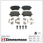 ZIMMERMANN  Piduriklotsi komplekt,ketaspidur 23914.170.2