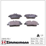 ZIMMERMANN Piduriklotsi komplekt,  ketaspidur 23915.175.1