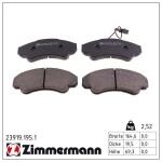 ZIMMERMANN Piduriklotsi komplekt,  ketaspidur 23919.195.1