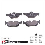 ZIMMERMANN Piduriklotsi komplekt,  ketaspidur 23926.170.1
