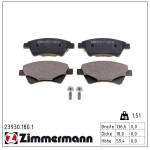 ZIMMERMANN Piduriklotsi komplekt,  ketaspidur 23930.180.1