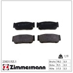 ZIMMERMANN Piduriklotsi komplekt,  ketaspidur 23931.155.1