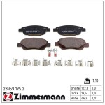 ZIMMERMANN Piduriklotsi komplekt,  ketaspidur 23959.175.2