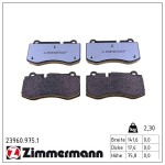 ZIMMERMANN  Piduriklotsi komplekt,ketaspidur rd:z 23960.975.1
