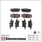 ZIMMERMANN Piduriklotsi komplekt,  ketaspidur 23963.155.1