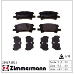 ZIMMERMANN Piduriklotsi komplekt,  ketaspidur 23967.155.1