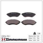 ZIMMERMANN Piduriklotsi komplekt,  ketaspidur 23974.175.1