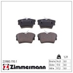 ZIMMERMANN Piduriklotsi komplekt,  ketaspidur 23980.170.1