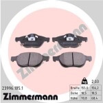 ZIMMERMANN Piduriklotsi komplekt,  ketaspidur 23996.185.1