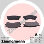 ZIMMERMANN Piduriklotsi komplekt,  ketaspidur 24004.165.1