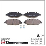 ZIMMERMANN Piduriklotsi komplekt,  ketaspidur 24007.210.1