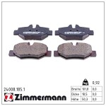 ZIMMERMANN Piduriklotsi komplekt,  ketaspidur 24008.185.1
