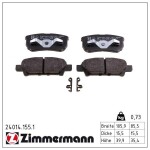 ZIMMERMANN Piduriklotsi komplekt,  ketaspidur 24014.155.1
