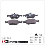ZIMMERMANN Piduriklotsi komplekt,  ketaspidur 24022.178.1