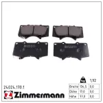 ZIMMERMANN Piduriklotsi komplekt,  ketaspidur 24024.170.1