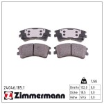 ZIMMERMANN Piduriklotsi komplekt,  ketaspidur 24046.185.1