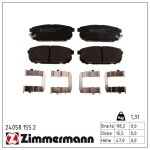 ZIMMERMANN Piduriklotsi komplekt,  ketaspidur 24058.155.2