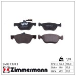 ZIMMERMANN Piduriklotsi komplekt,  ketaspidur 24067.190.1