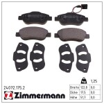 ZIMMERMANN Piduriklotsi komplekt,  ketaspidur 24072.175.2
