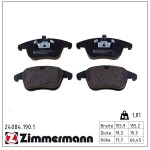 ZIMMERMANN Piduriklotsi komplekt,  ketaspidur 24084.190.1