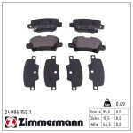 ZIMMERMANN Piduriklotsi komplekt,  ketaspidur 24086.155.1