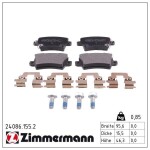 ZIMMERMANN Piduriklotsi komplekt,  ketaspidur 24086.155.2