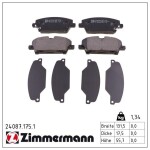 ZIMMERMANN Piduriklotsi komplekt,  ketaspidur 24087.175.1