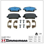 ZIMMERMANN Piduriklotsi komplekt,  ketaspidur 24087.175.2