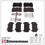 ZIMMERMANN Piduriklotsi komplekt,  ketaspidur 24098.170.3