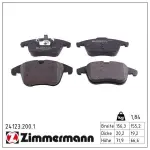 ZIMMERMANN Piduriklotsi komplekt,  ketaspidur 24123.200.1