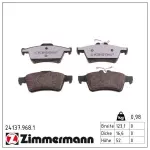ZIMMERMANN  Piduriklotsi komplekt,ketaspidur rd:z 24137.968.1