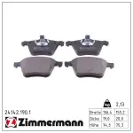ZIMMERMANN Piduriklotsi komplekt,  ketaspidur 24142.190.1