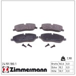 ZIMMERMANN Piduriklotsi komplekt,  ketaspidur 24191.180.1