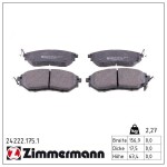 ZIMMERMANN Piduriklotsi komplekt,  ketaspidur 24222.175.1