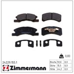 ZIMMERMANN Piduriklotsi komplekt,  ketaspidur 24229.155.1