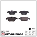 ZIMMERMANN Piduriklotsi komplekt,  ketaspidur 24253.175.1