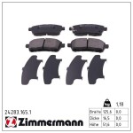 ZIMMERMANN Piduriklotsi komplekt,  ketaspidur 24283.165.1