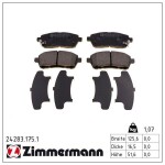 ZIMMERMANN Piduriklotsi komplekt,  ketaspidur 24283.175.1