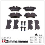 ZIMMERMANN Piduriklotsi komplekt,  ketaspidur 24289.170.1