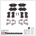 ZIMMERMANN Piduriklotsi komplekt,  ketaspidur 24289.170.2
